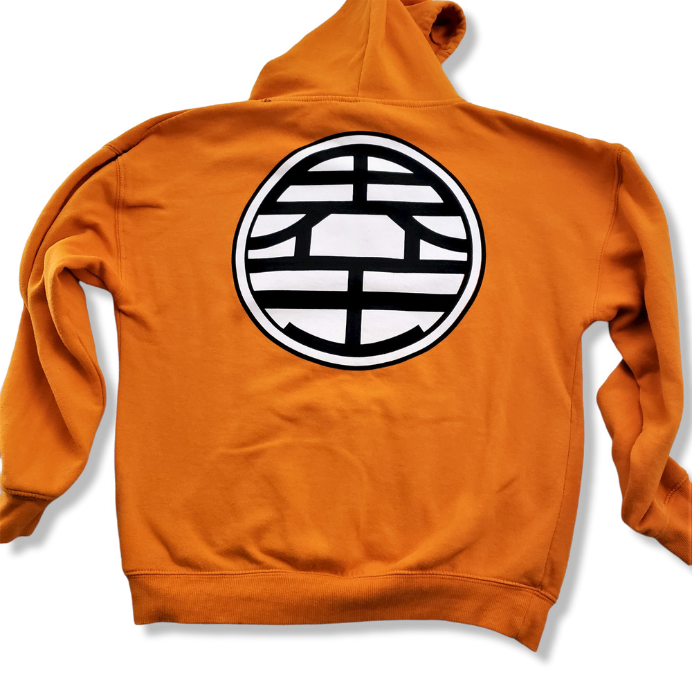 Orange Dragon Ball Z Hoodie Original Tag Small